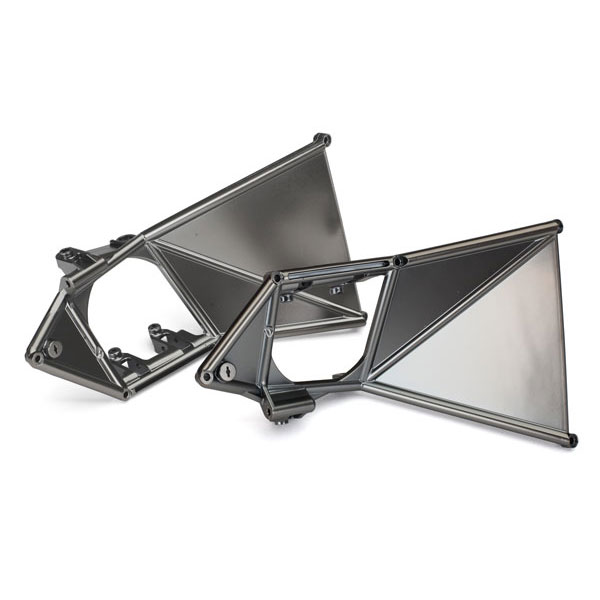Traxxas Support de triangle supérieur avant gauche & droit – satin chrome 8534X