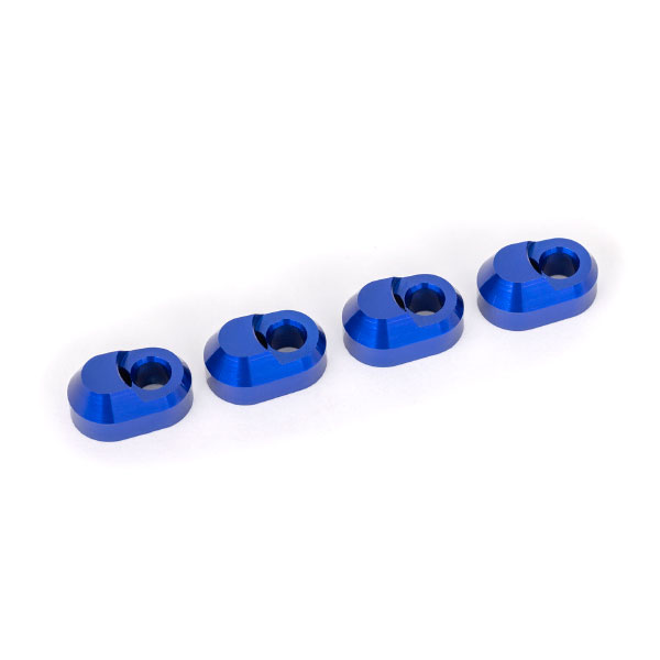 Traxxas Supports de triangle anodises bleus (4) 7743-BLUE – Image 1