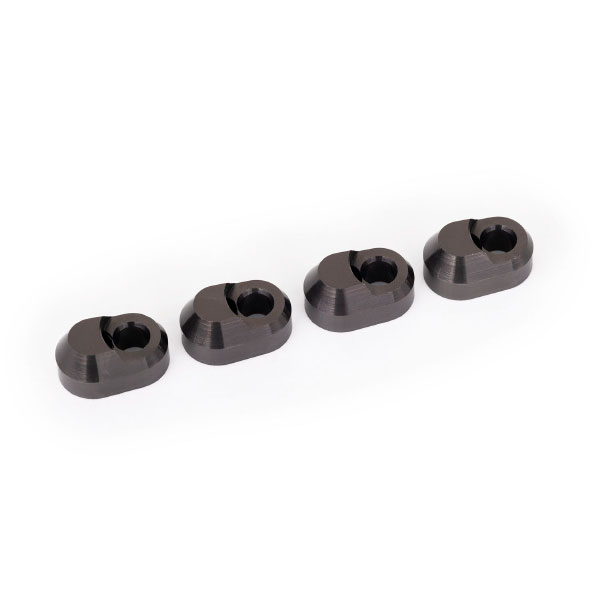 Traxxas Supports de triangle anodises gris (4) 7743-GRAY – Image 1