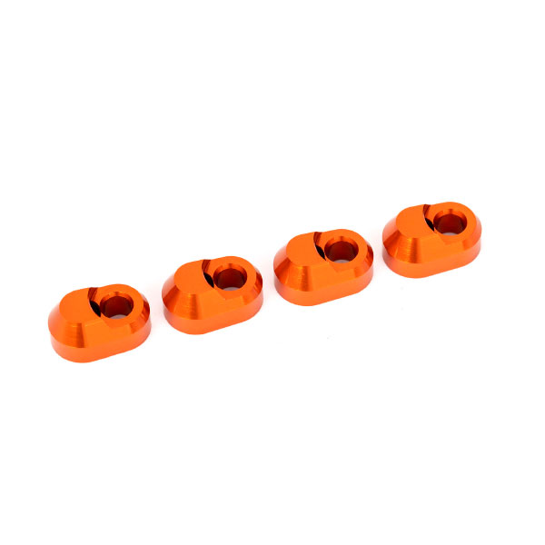 Traxxas Supports de triangle anodises oranges (4) 7743-ORNG – Image 1
