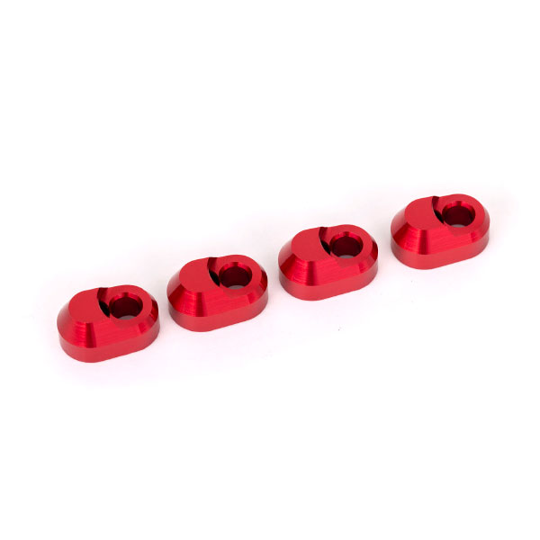 Traxxas Supports de triangle anodises rouges (4) 7743-RED – Image 1