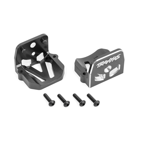 Traxxas Supports moteur avant/arrière anodisés gris – X-Maxx/XRT 7760-GRAY
