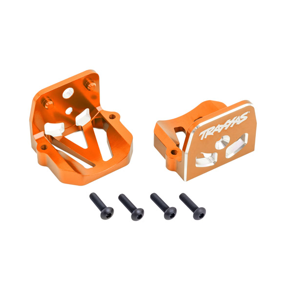 Traxxas Supports moteur avant/arrière anodisés oranges – X-Maxx/XRT 7760-ORNG