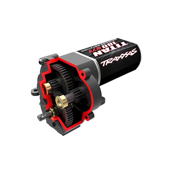 Traxxas Transmission complete + moteur – petite vitesse 40.3 : 1 – TRX-4M 9791R – Image 1