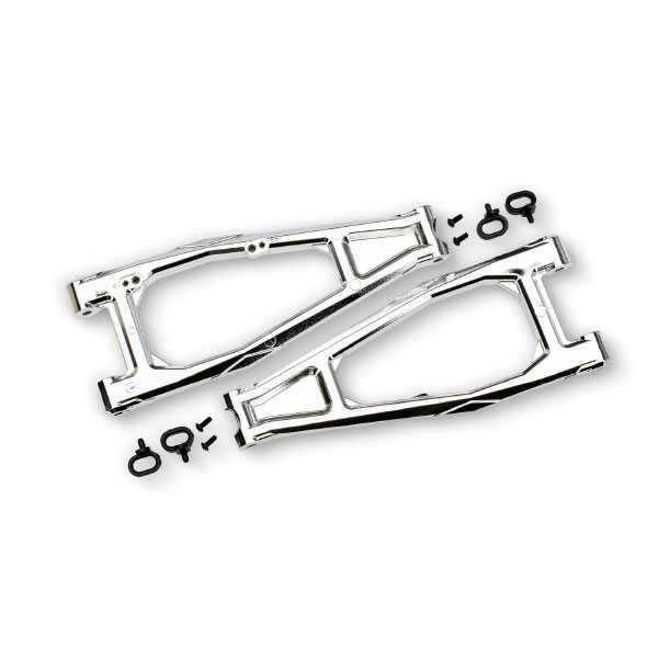 Traxxas Triangles de suspension avant supérieur – chromes (2) – Funco 10929-CHRM
