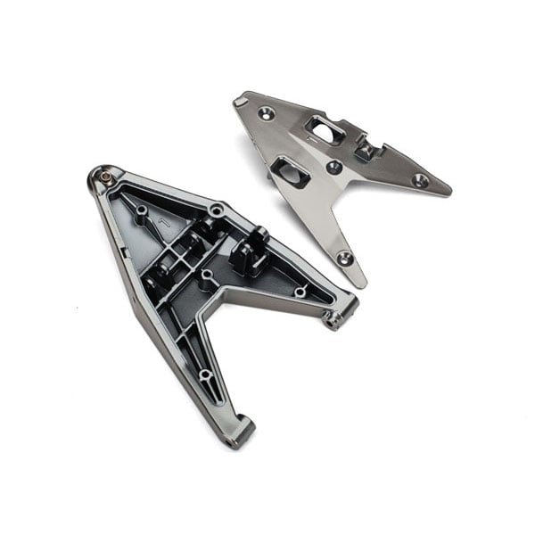 Traxxas Triangles de suspension inférieure gauche – satin chrome 8533X