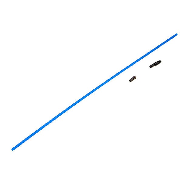 Traxxas Tube d’antenne bleu + bouchon d’antenne + support 1726 – Image 1