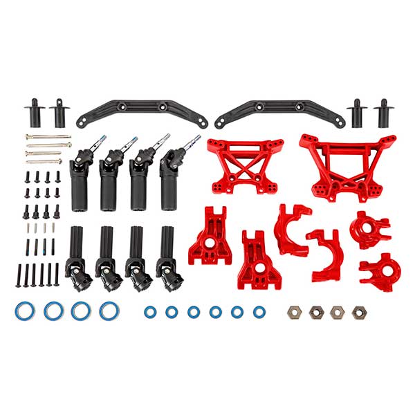 Traxxas Upgrade kit de transmission renforcé rouge – Hoss/Slash/Rustler 4x4 9080R